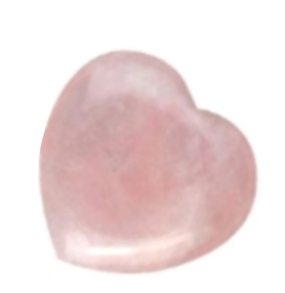 Rose Quartz Gemstone Heart Pink Love Stone Worry Rock Carved Pocket Gem Hearts - Picture 1 of 9